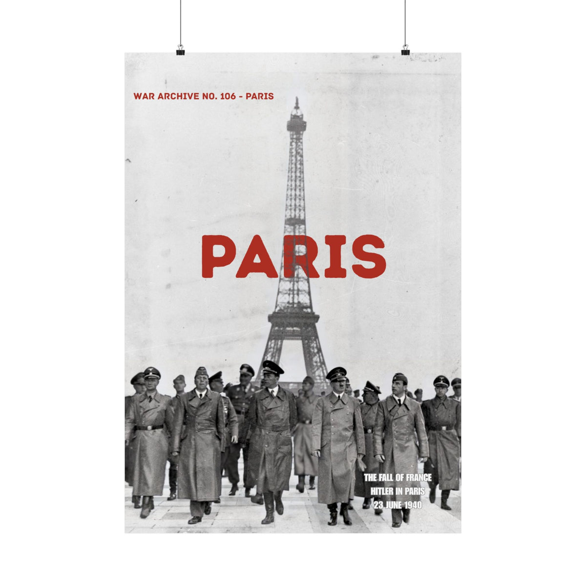 Paris | WWII Matte Poster | 28 × 40″ | WAR ARCHIVE 106