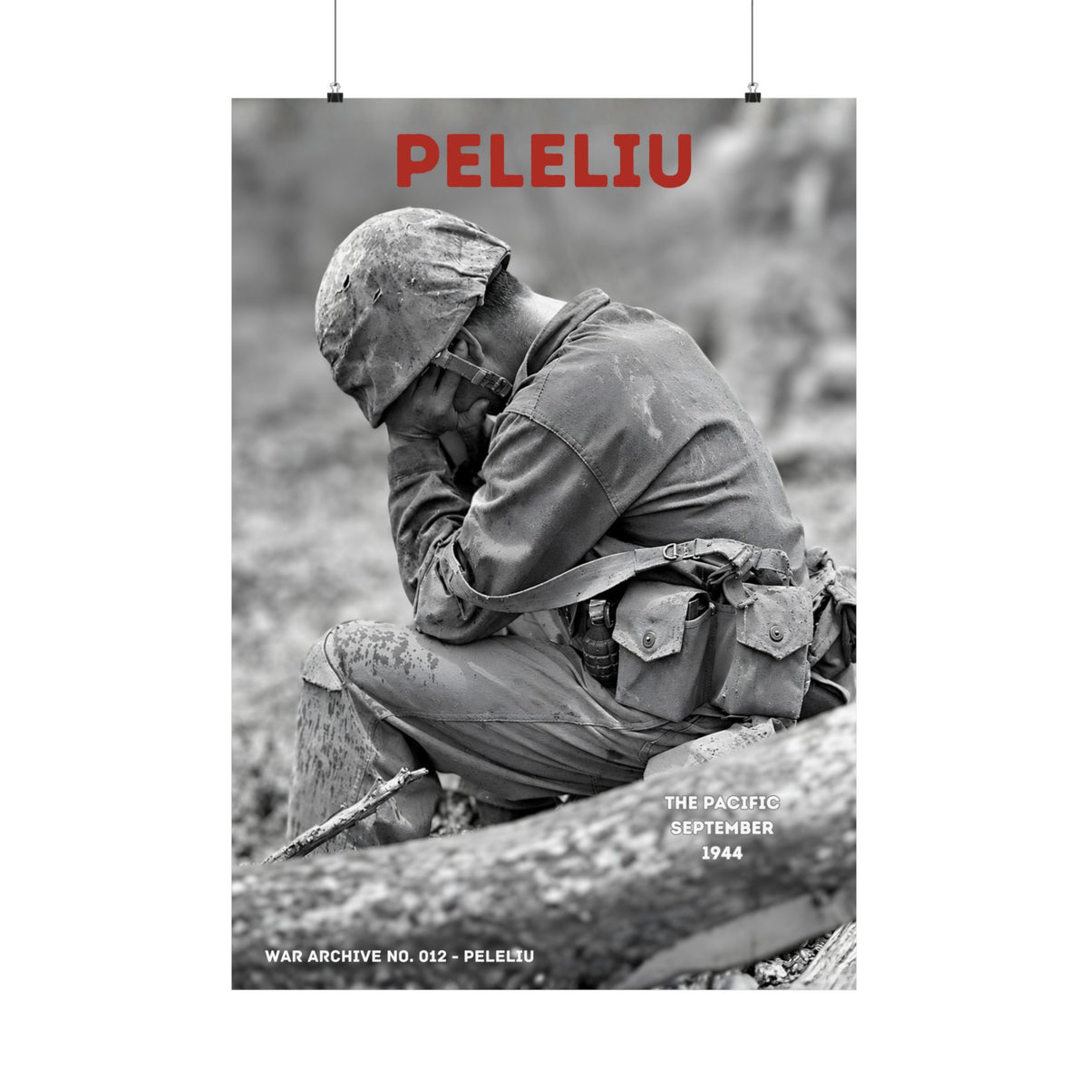 Peleliu — A Moment’s Rest | WWII Matte Poster | 28 × 40″ | WAR ARCHIVE 012