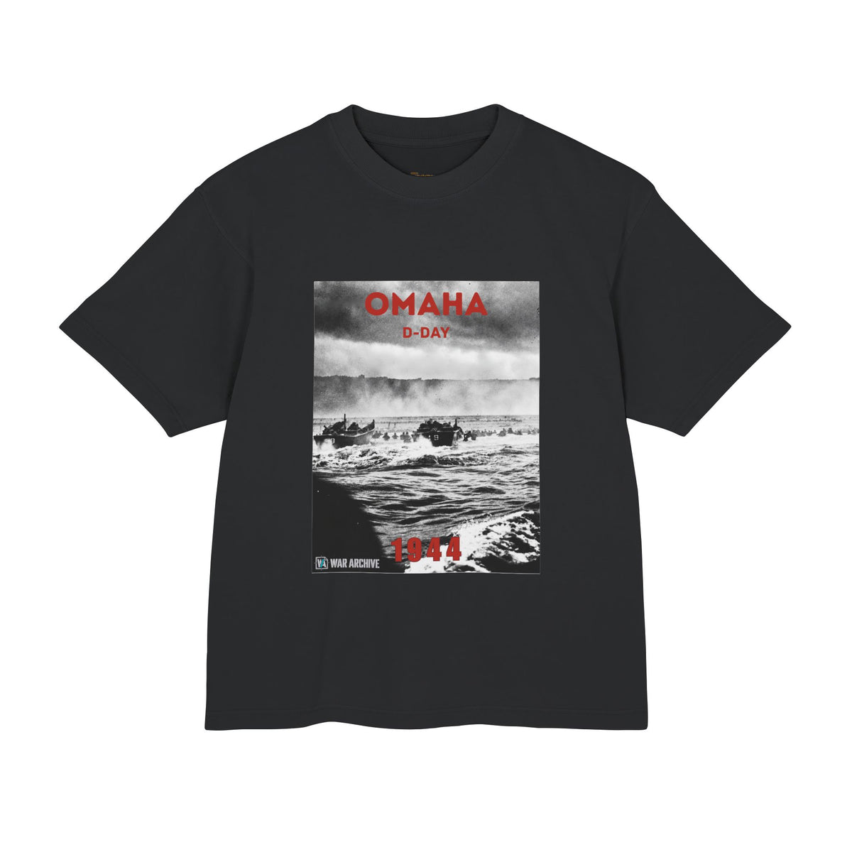 OMAHA — D-DAY 1944 | WWII Heavyweight T-Shirt | WAR ARCHIVE