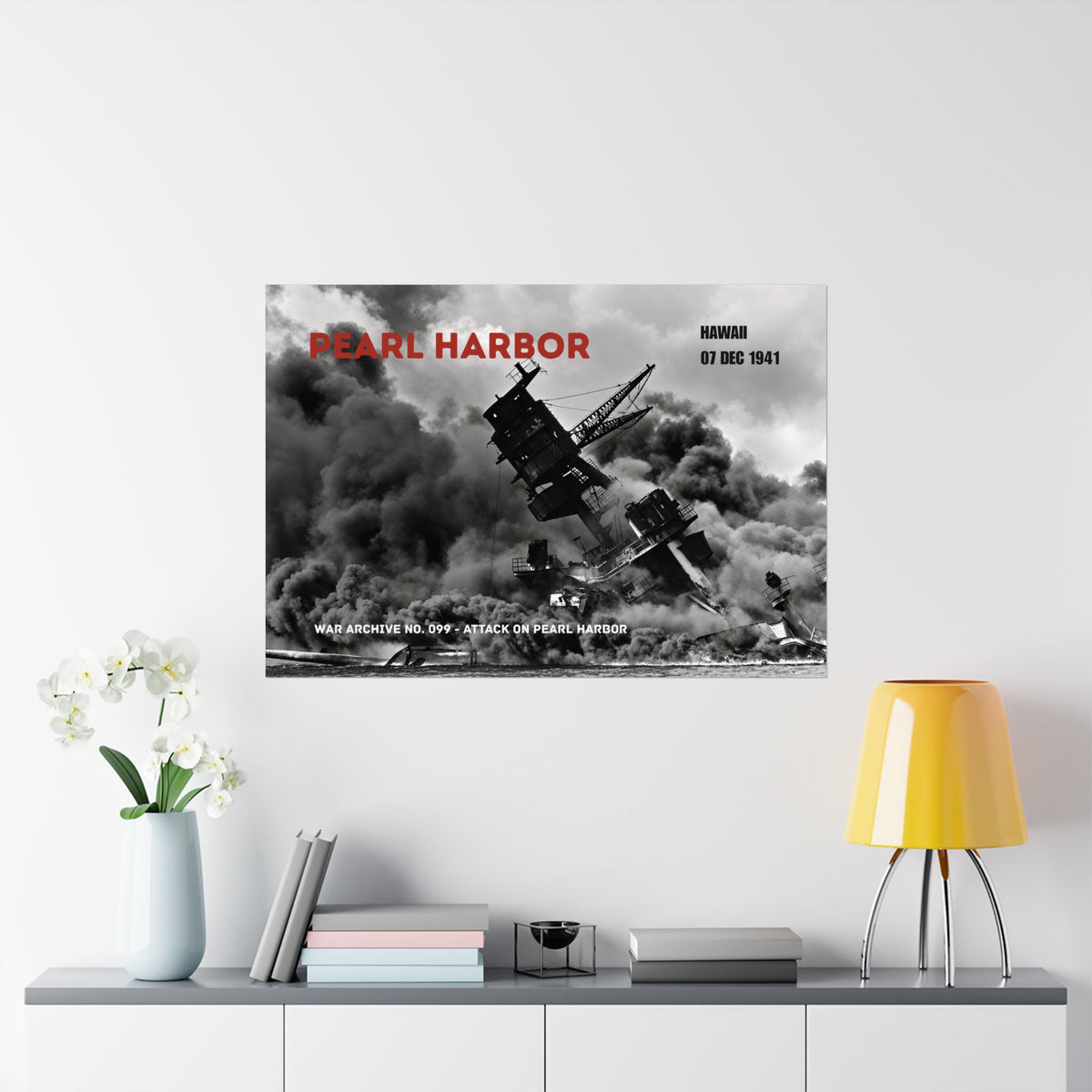 Pearl Harbor — 7 December 1941 | WWII Matte Poster | 40 × 28″ | WAR ARCHIVE 099
