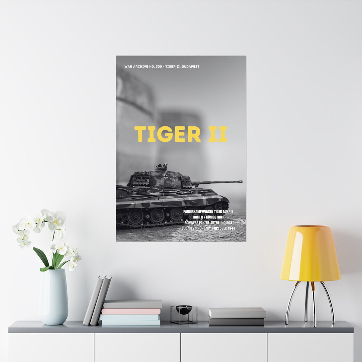 Tiger II — Budapest | WWII Matte Poster | 28 × 40″ | WAR ARCHIVE 300