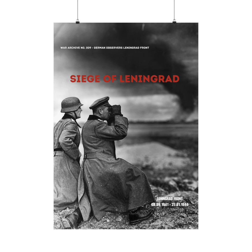 Siege of Leningrad — German Observers | WWII Matte Poster | 28 × 40″ | WAR ARCHIVE 009
